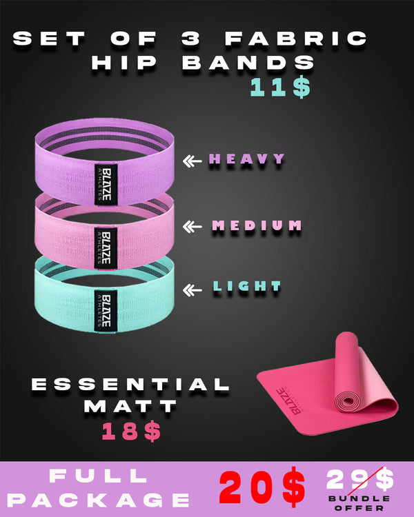 Essential Yoga Matt & Hip Bands